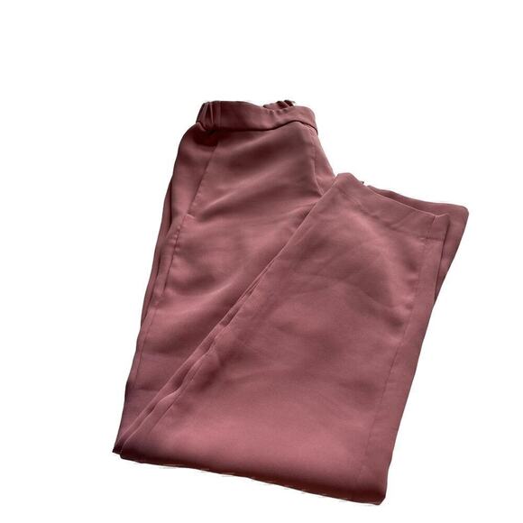 J Crew Casual Pants Elastic Back Waist Pink front pockets Women Size 0 NEW - Picture 1 of 9
